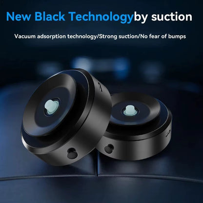 Car Mount Mobile Phone Holder Magnetic Black Technology Universal Adsorption Bracket for Iphone Samsung Vacuum Adsorption Stable