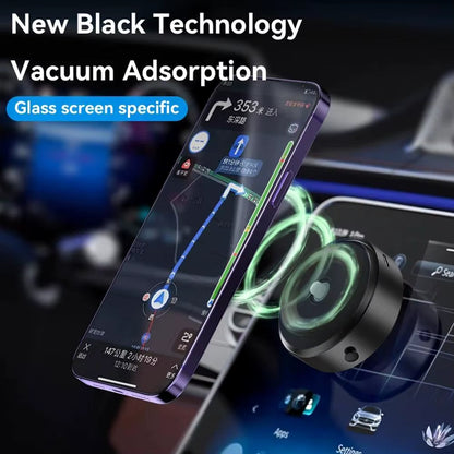Car Mount Mobile Phone Holder Magnetic Black Technology Universal Adsorption Bracket for Iphone Samsung Vacuum Adsorption Stable